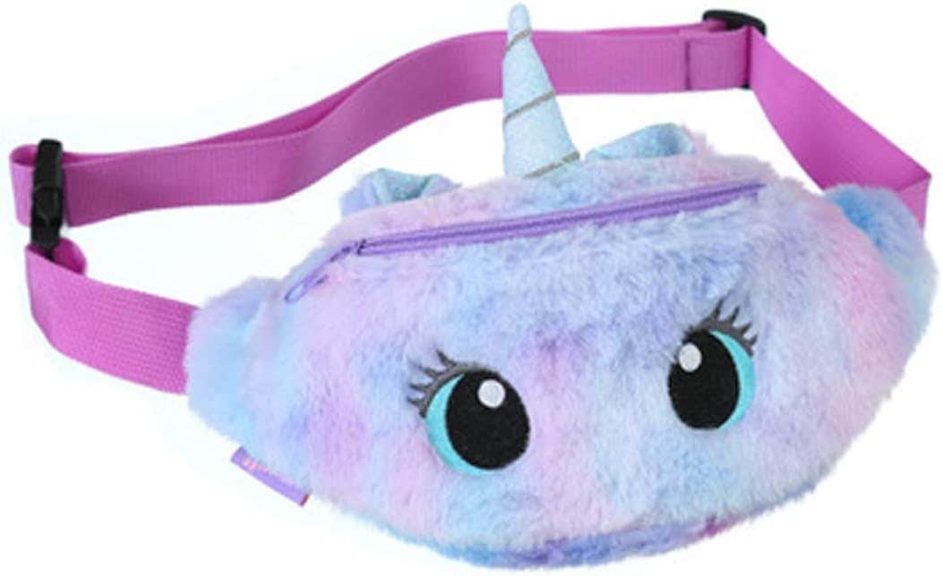 Children's Unicorn Belt Bag City Shoulder Bag Chest Bag Shoulder Bag Fanny Pack Girl, Purple Unicorn Waist Bag, Taille unique