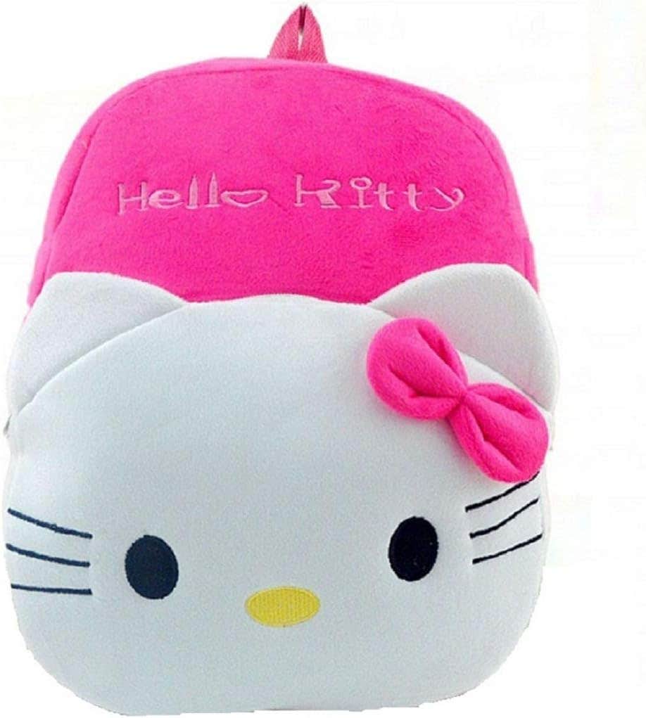 Blue Tree Plush Hello Kitty School Bag for Kids, Pink, Age 3-5