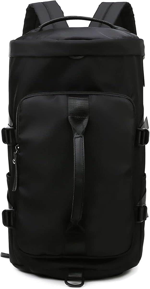 JJDreams Multipurpose Gym Shoulder Bag with Shoe Compartment - Black