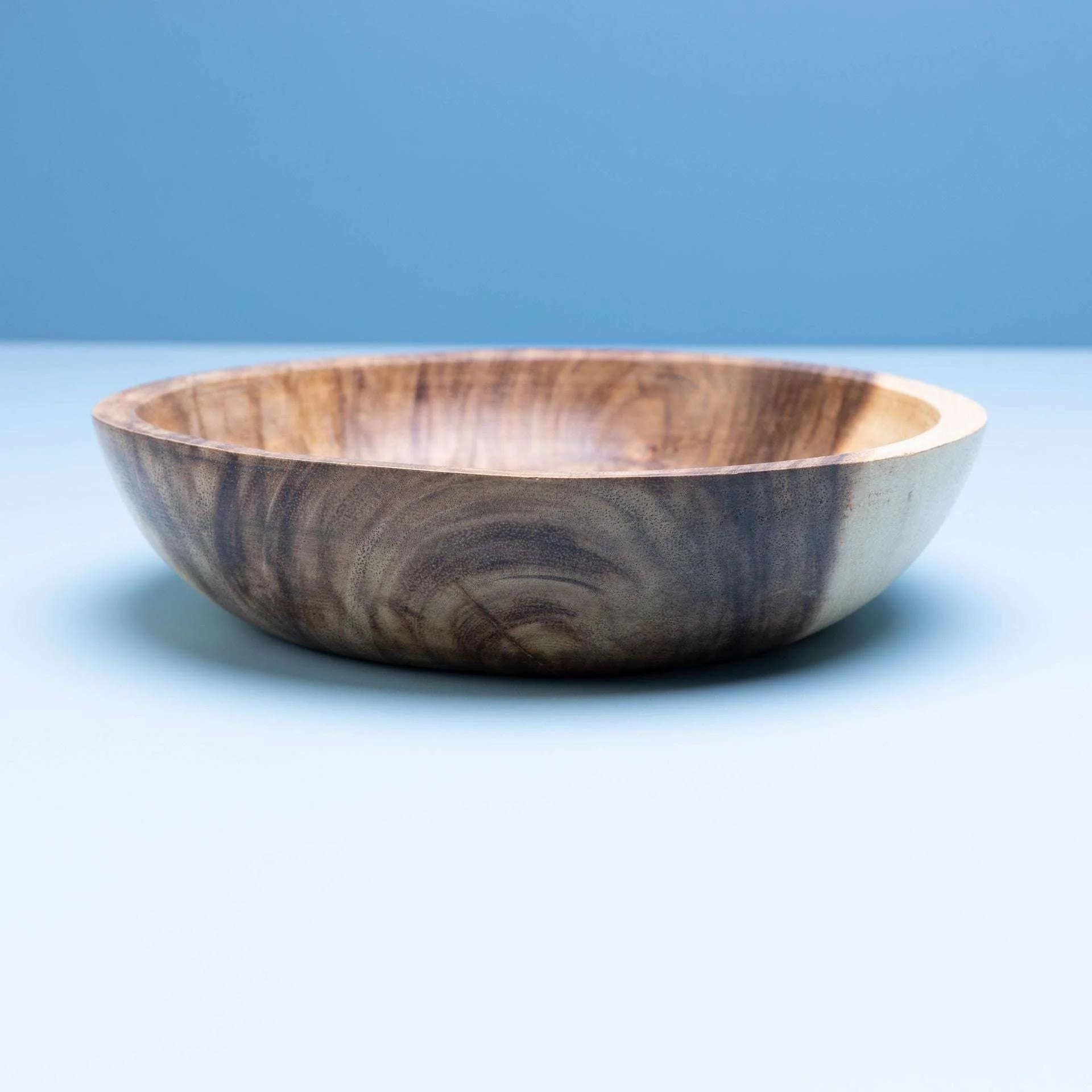 HomePro Wooden Salad Bowl 30cm - Natural Solid Wood Finish