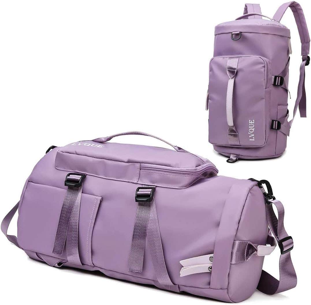 FURN ASPIRE Gym Bag with Shoe Compartment, Wet Storage Pocket, Purple - Men & Women