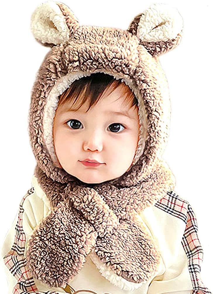 Kakelo Knit Hat, Baby, Hat, Rabbit, Bear, Ears, Baby, Kids, Fluffy, Warm