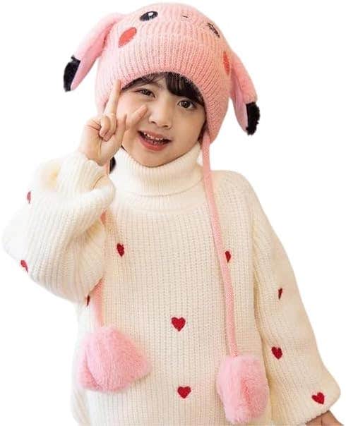 Richmen Kids Rabbit Ear Moving Funny Bunny Plush Cap | Winter Spring Hat