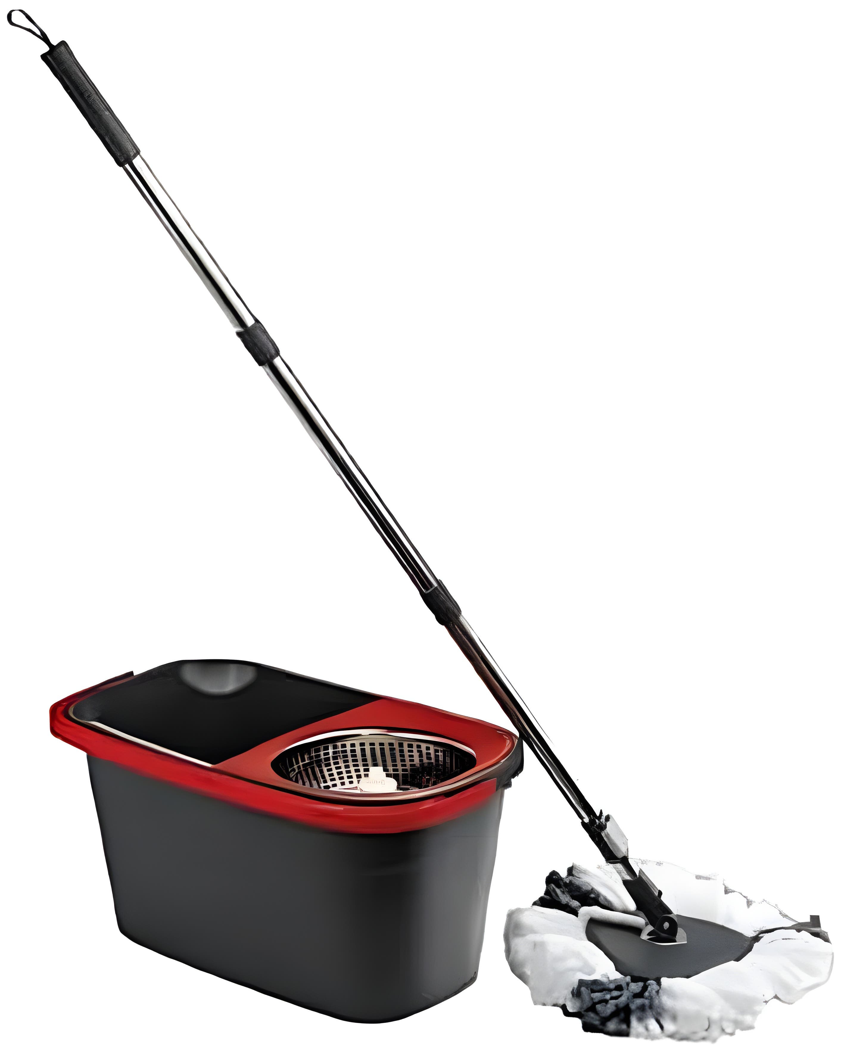 AL Watanya Vida 16 Litres Plastic Bucket - Black Red, Stackable