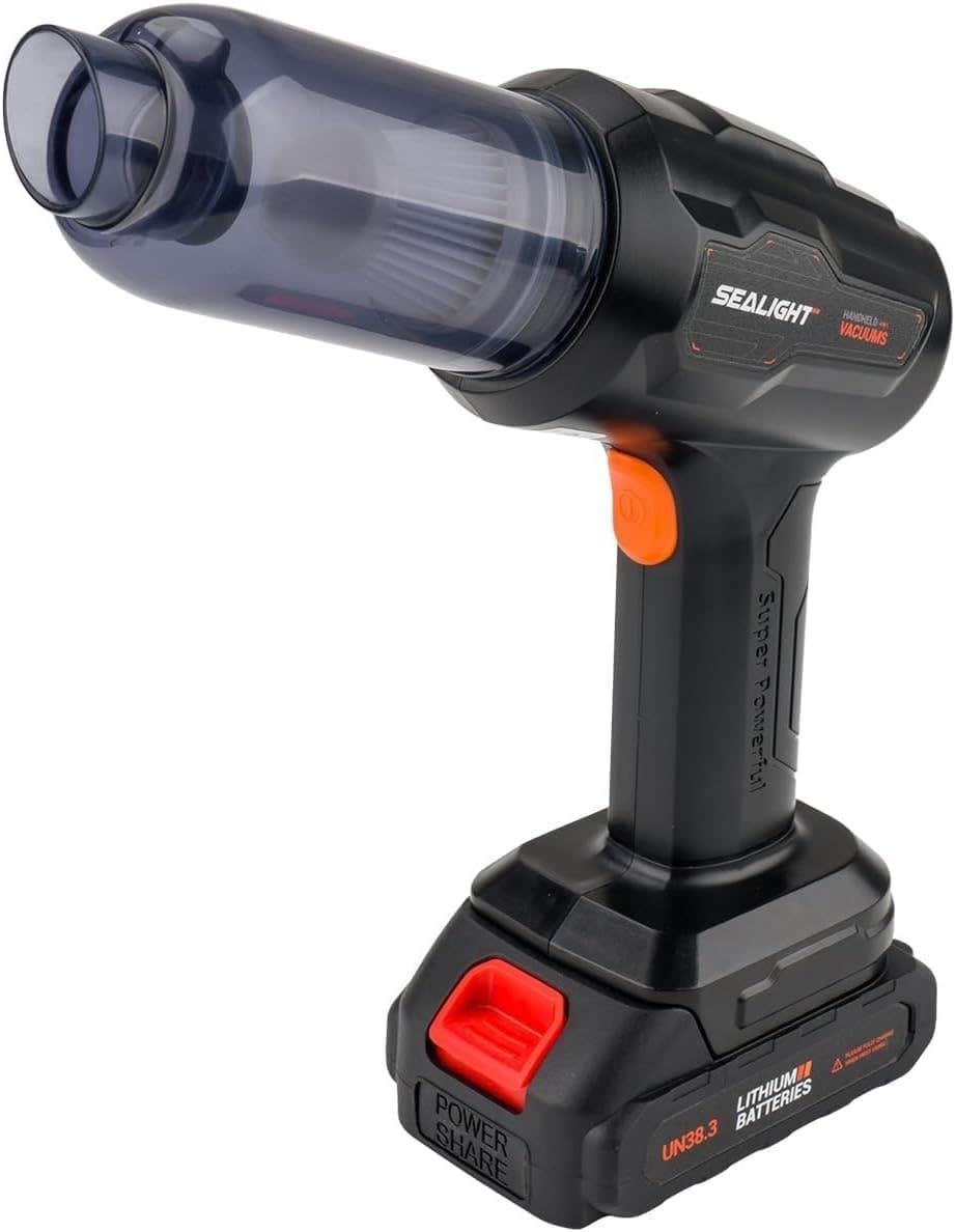 Generic Cordless Handheld Vacuum Cleaner, 120W, Rechargeable, Black