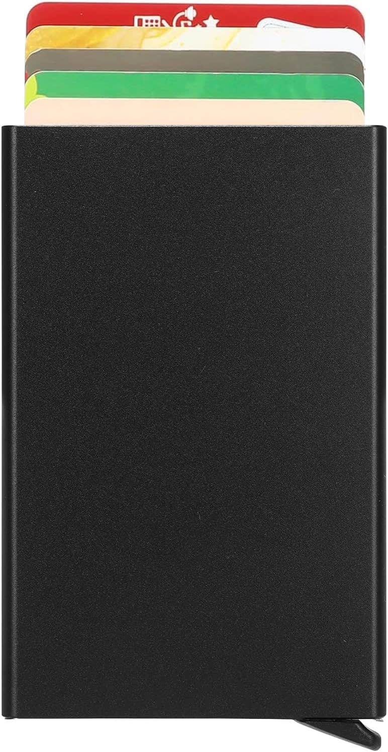 Subuss Aluminum RFID Credit Card Holder for Men - Black
