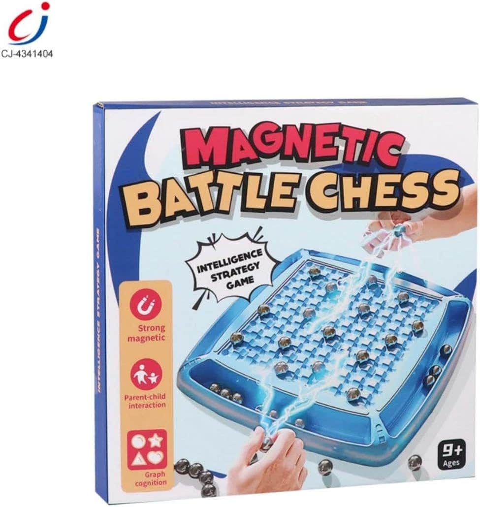 Multiplayer Magnetic Educational Game - Portable Magnetic Strategy Board with Stones | Educational Family Game for Kids and Adults