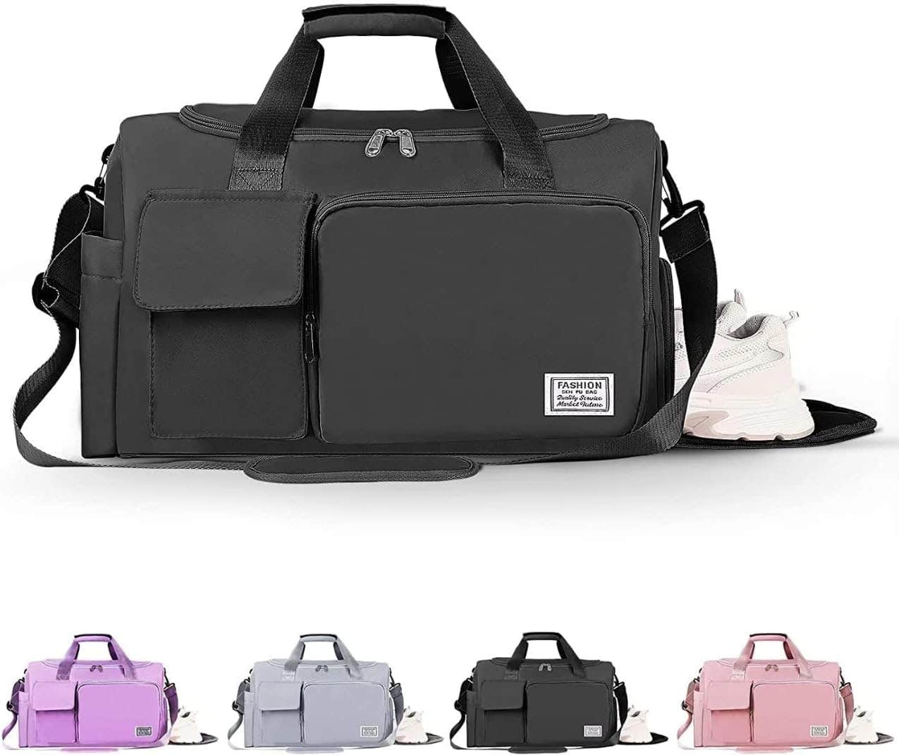 Cherryland Waterproof Large Capacity Gym Travel Bag - Black