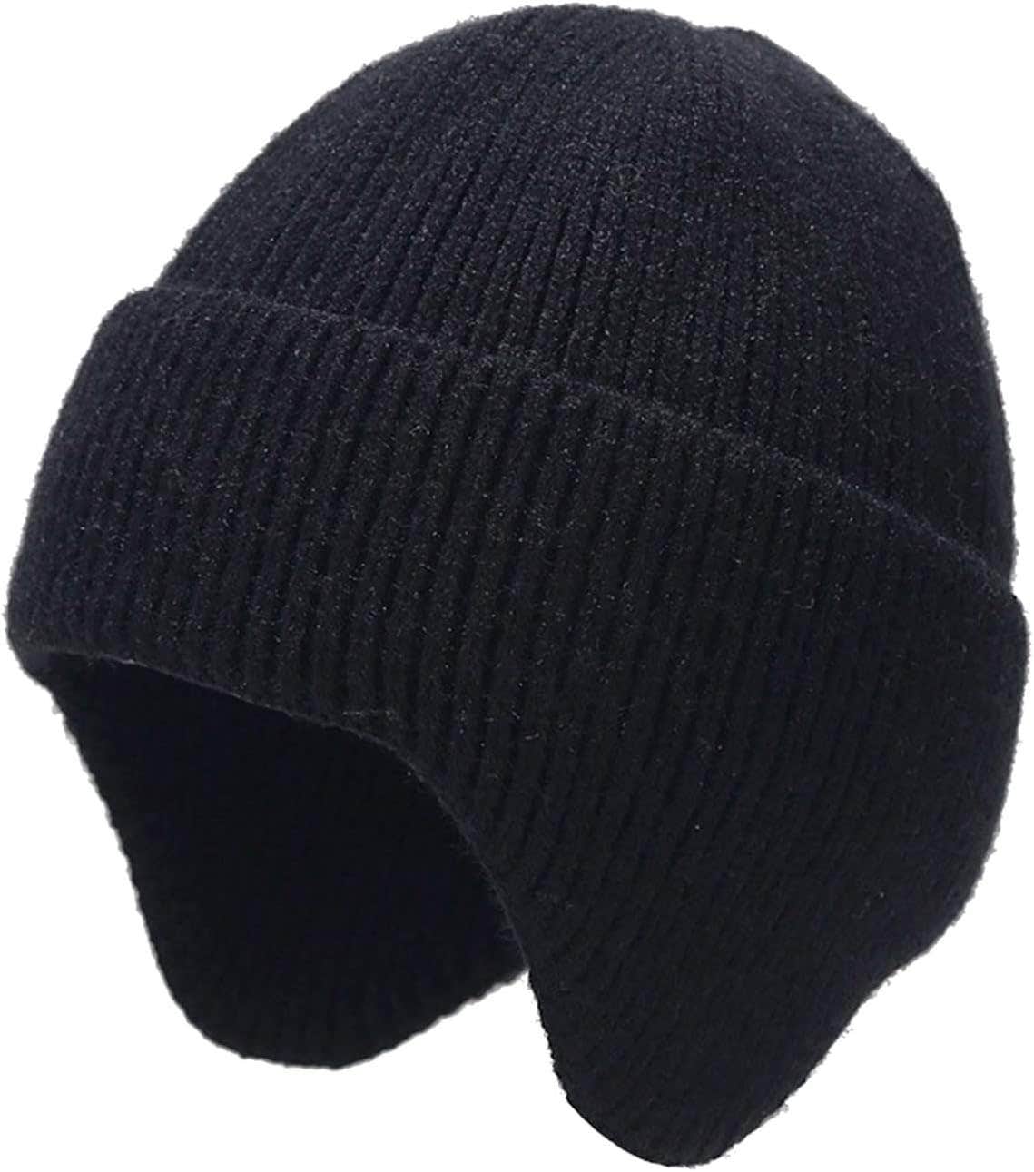 Winter Beanie Hats for Men and Women | Earflap Crochet Sport Skull Hat | Warm Windproof Beanies