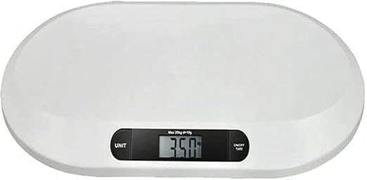 Digital Baby Scale with LCD Display, 20 kg Capacity, White