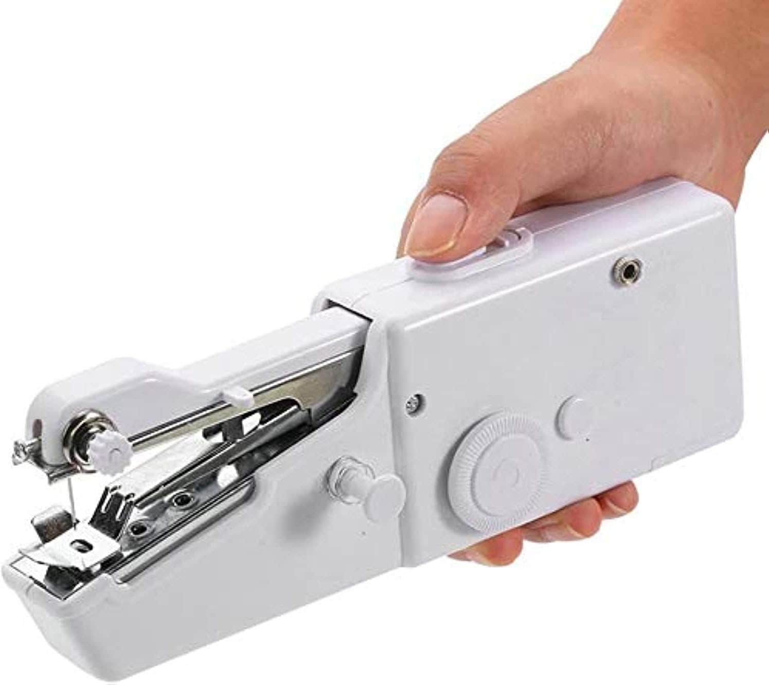 Portable Mini Sewing Machine - Handheld Electric Quick Handy Stitch Tool for Fabric, Clothing, Kids Cloth - Home and Travel Use