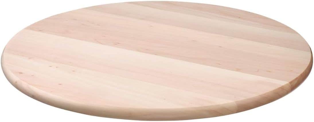 Round Maple Wood Pizza Board, 30 cm Diameter, Natural Wood Grain, Food Safe Serving Platter