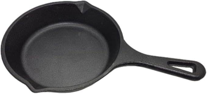 Cast Iron Skillet, Black, Pre-Seasoned, Single Handle (15)