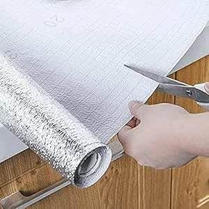 Aluminum Foil Insulation Roll, Silver, Reflective Bubble Material, Self-Adhesive Backing (6)