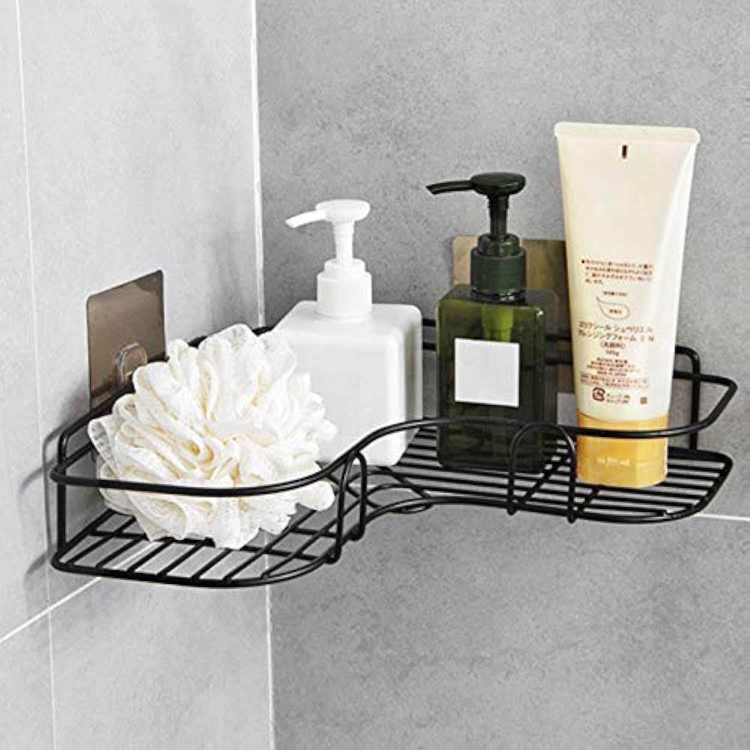 Multipurpose Kitchen Bathroom Storage Shelf Wall Holder Storage Rack Bathroom Rack Organizer Storage Box with Strong Magic Sticker Shower Caddies Kitchen Rack Storage Rack