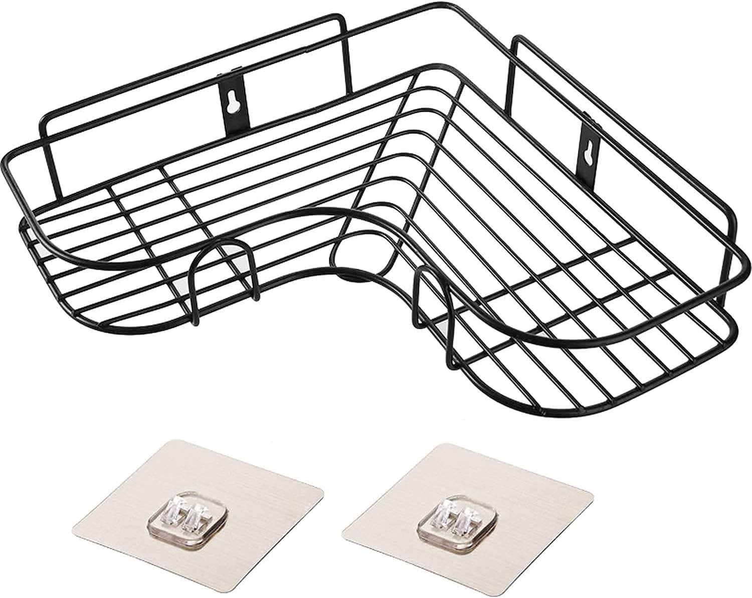Multipurpose Kitchen Bathroom Corner Shelf Wall Mount Storage Rack Soap Holder Storage Box Shower Shelf, Bathroom Stands and Shelves