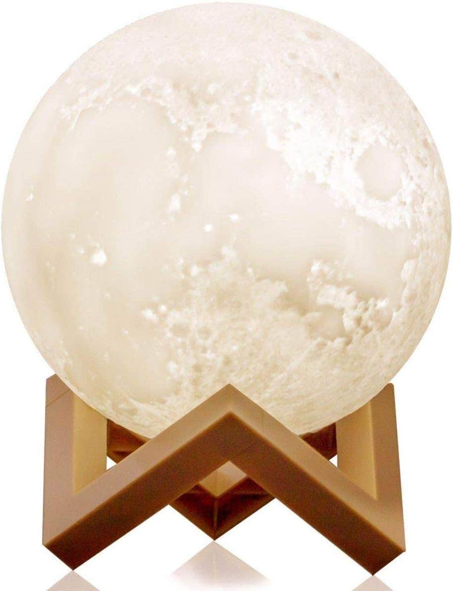 15cm 3D LED Moon Night Lamp Moon light Base Table Desk Light Magical Gift Touch Sensor