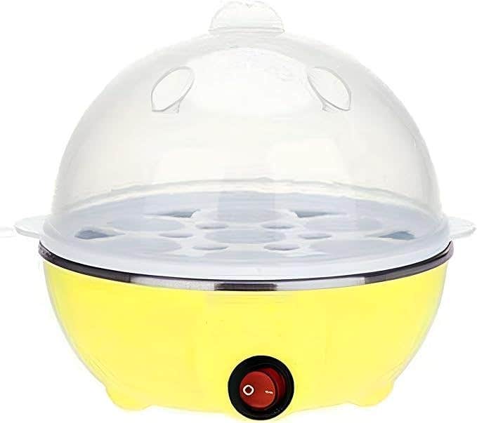 Electric Egg Boiler - Automatic Shut-off Egg Cooker for Perfect Hard, Medium, or Soft Boiled Eggs, Steamed Omelets, and Deviled Eggs - Easy to Use and Clean