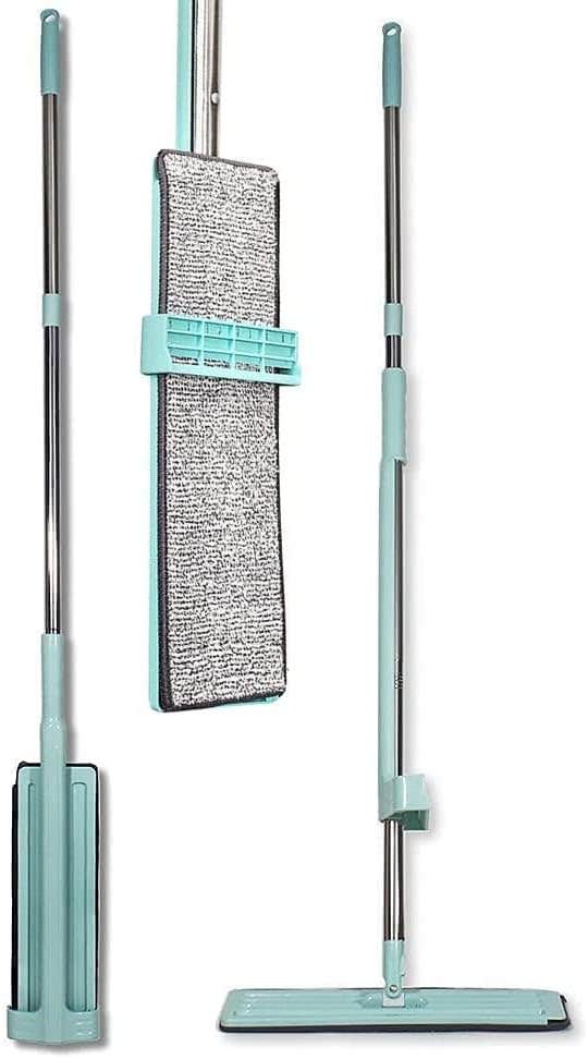 Free Hands Squeeze Mop - Magic Flat Mop With Self-Cleaning Microfiber Pad for Floor Cleaning at Home & Office