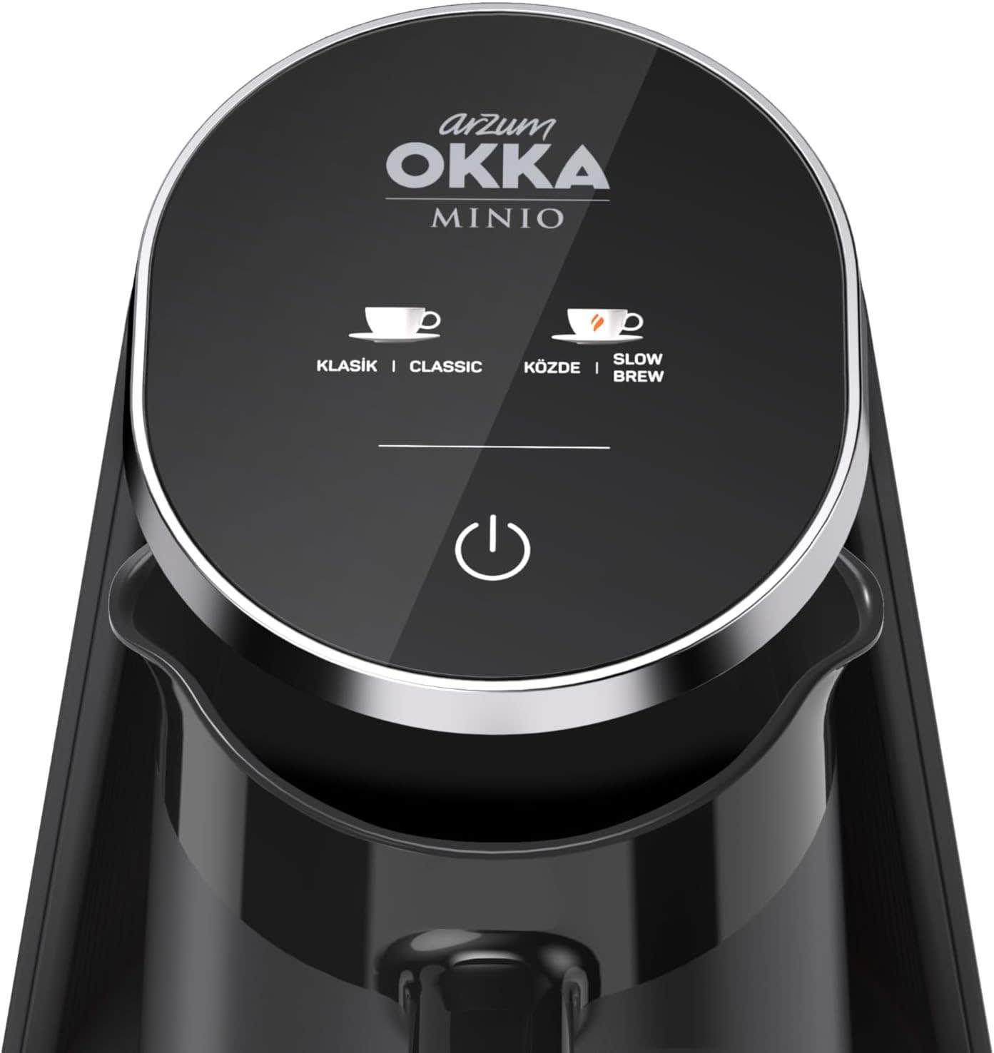Okka OK0050-05 Mineo Turkish Coffee Maker, 420W, 5 Cups, Touchscreen - Black