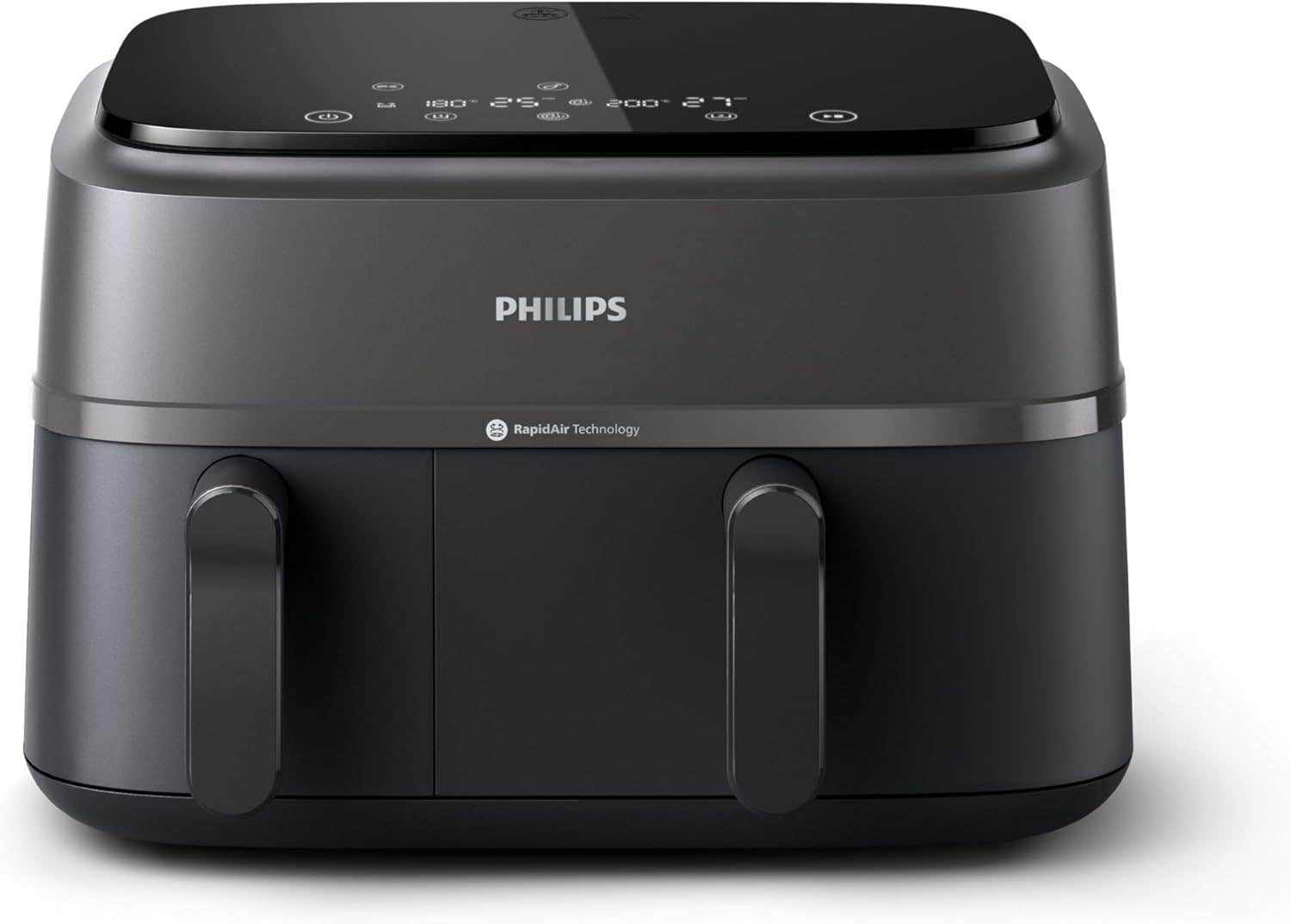 Philips Dual Basket AirFryer 3000 Series - 2750W, 9L Capacity, Rapid Air Technology