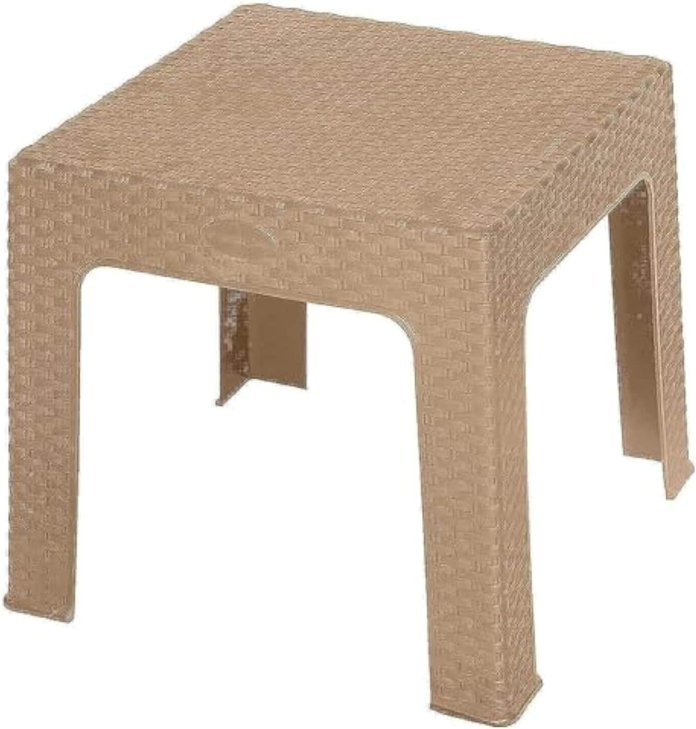 Tiger Coffee Table - Outdoor Patio Furniture, 42×42×43 cm - Beige