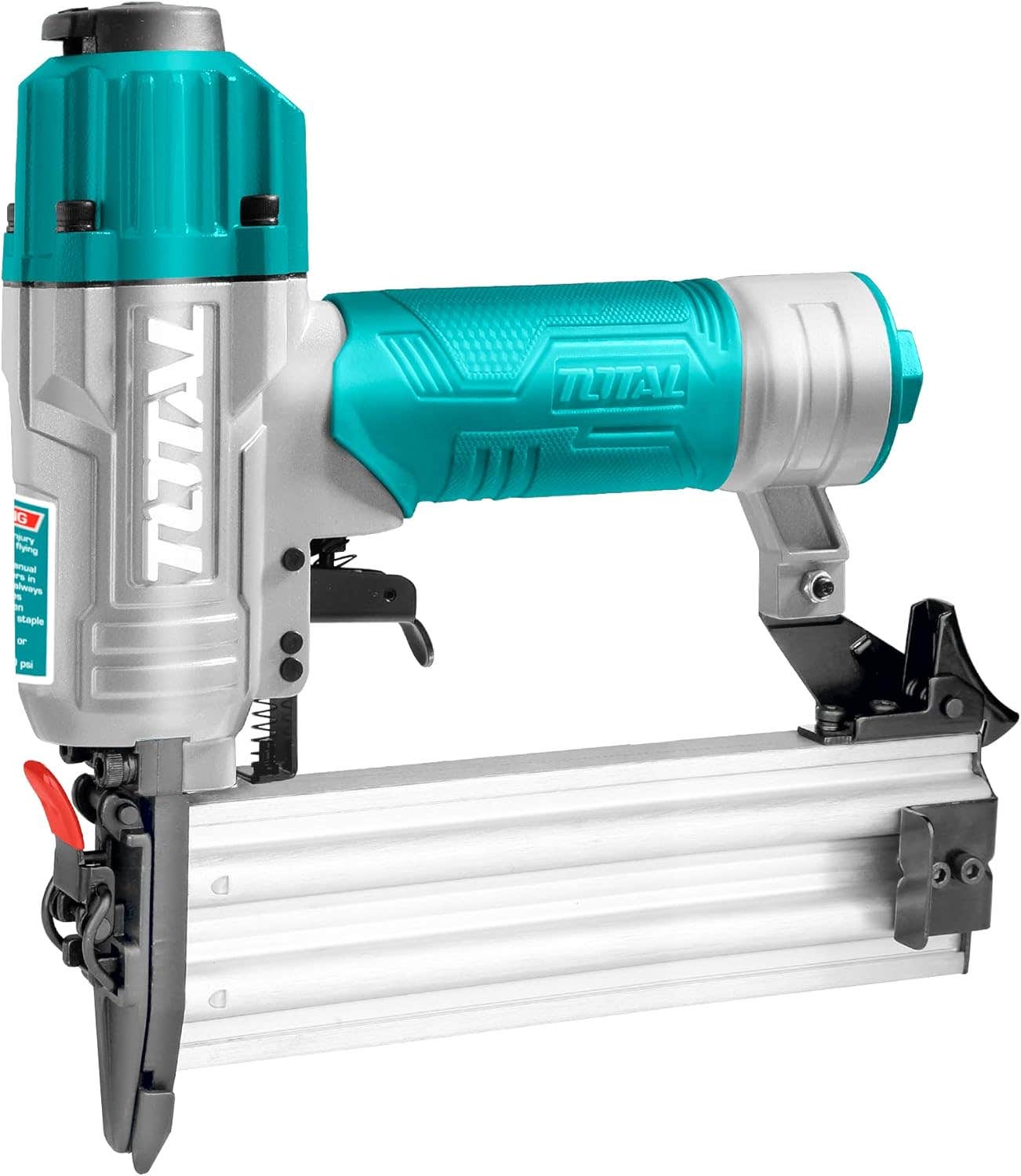 TOTAL 18 GA Brad Nailer with 1000 Pcs Brad Nails - Aluminum Body, Efficient Operation