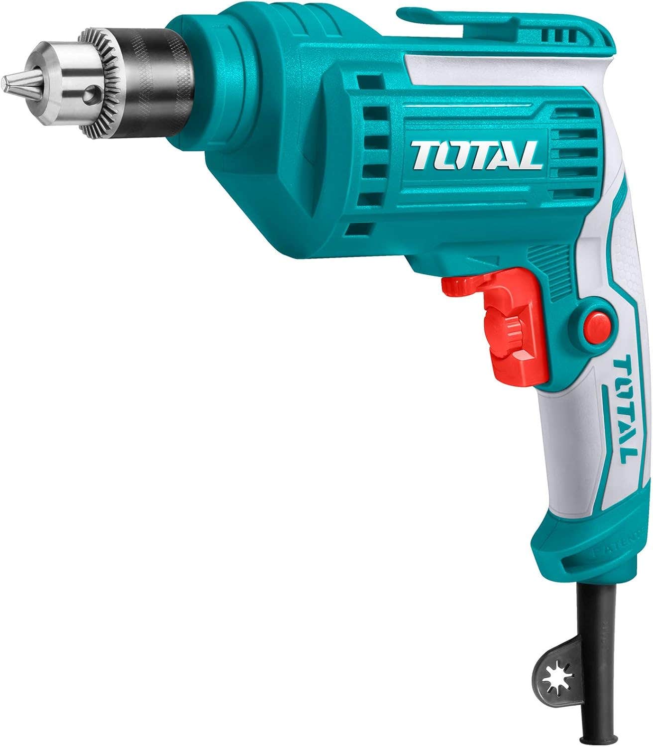 Total Corded Electric Drill, 500W, TD2051026 - Turquoise