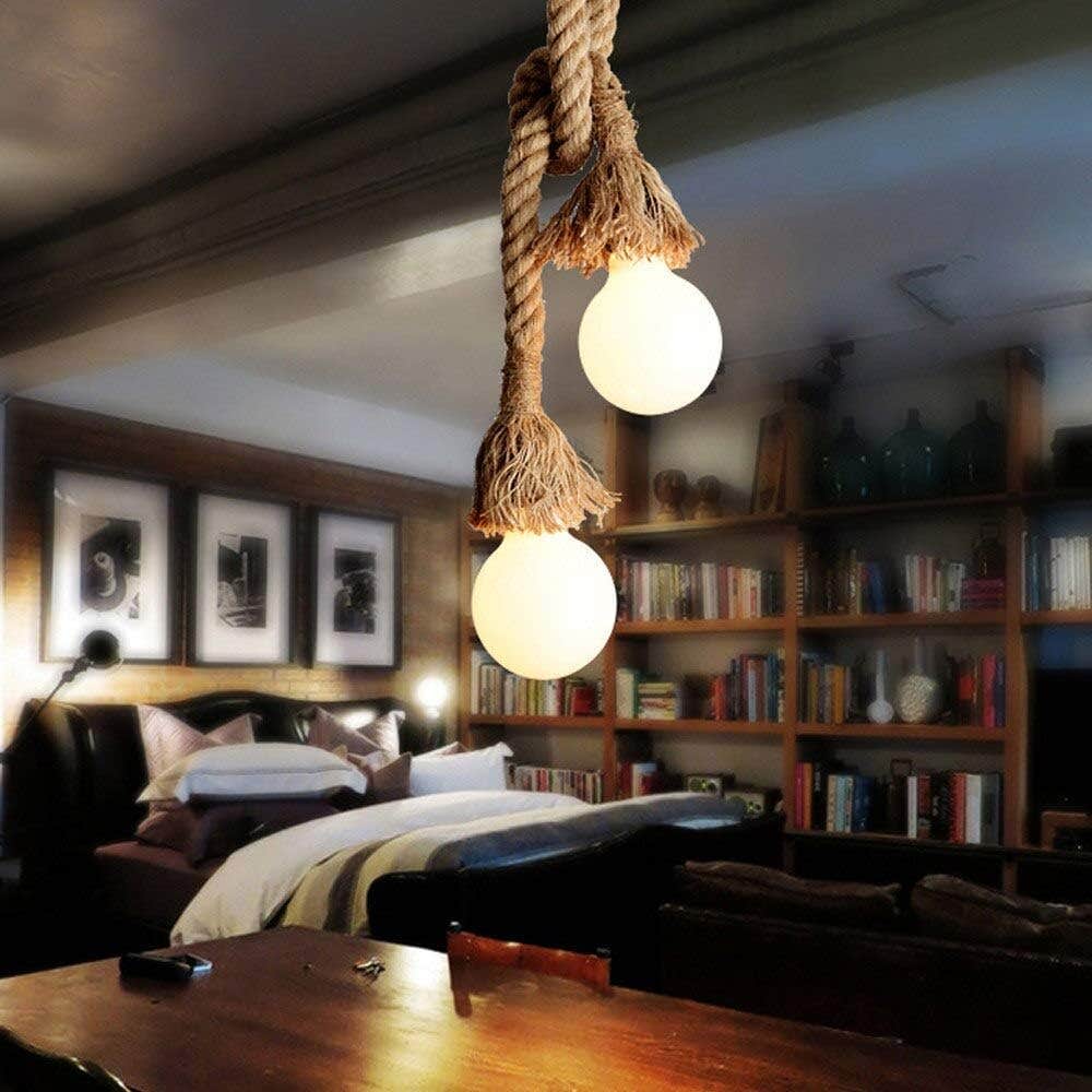 "Generic Beige Jute Ceiling Light Fixture - Elegant Mishkah Lighting Chandelier"