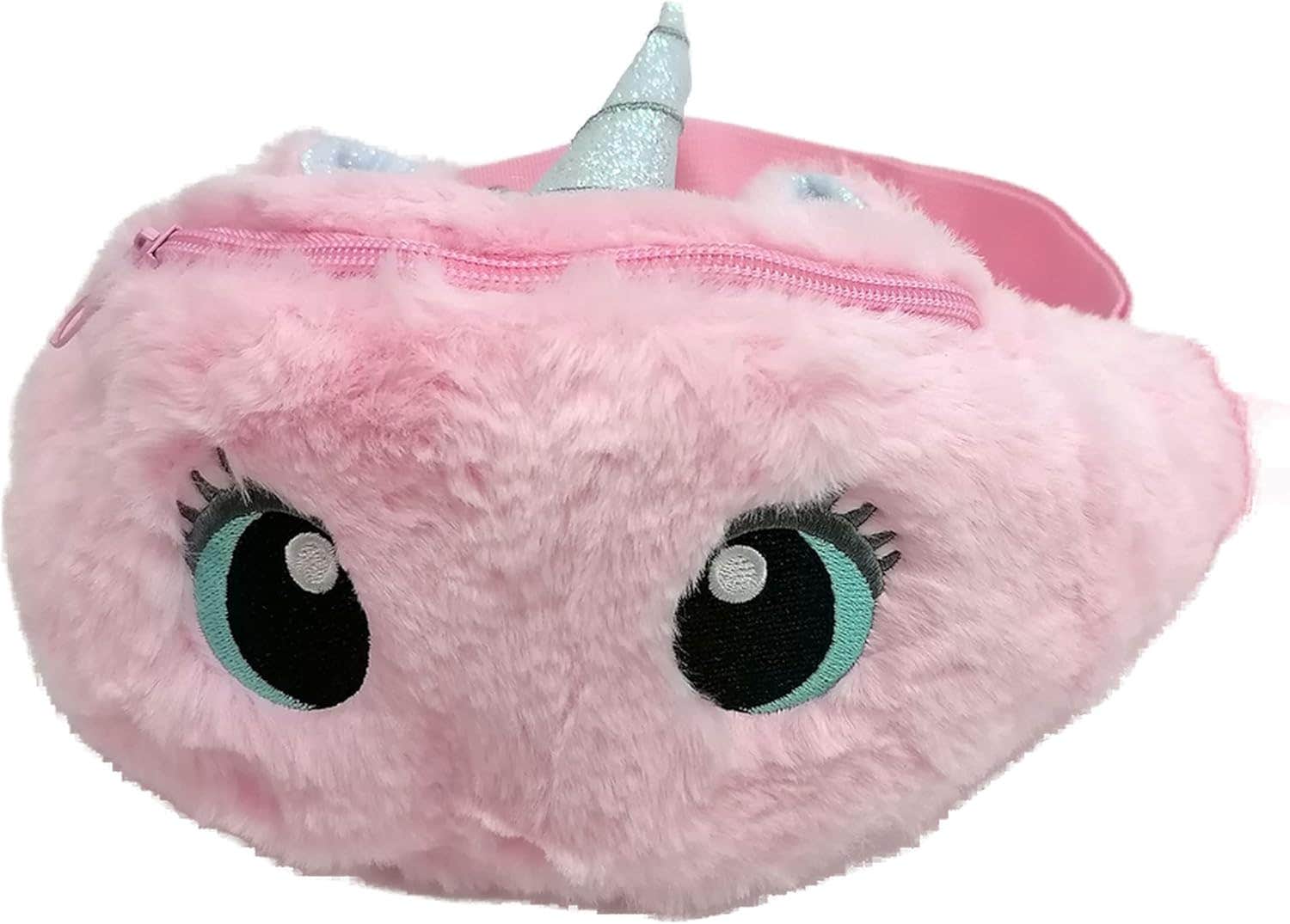Pink Children's Waist Bag - Large 3D Size - Strong Zipper - High Quality