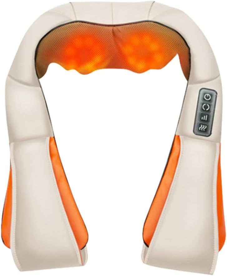 Neck Back and Shoulder Massager, Electric Massager with Heating, Deep Tissue 3D Kneading Pressure Massager for Neck