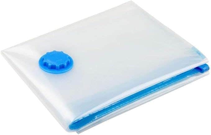 2 كيس شفط الهواء الملابس و البطاطين بالمكنسة ، المنفخ توفير المساحة كبير ‎ 80 * 110سم AIR SUCTION TWO BAGS FOR CLOTHES & Blankets using a vacuum cleaner, hand or car blower, large 80 * 110cm