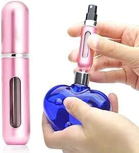 Portable Perfume Atomiser Refillable Travel Spray Bottle, Compact Size (2, purple)