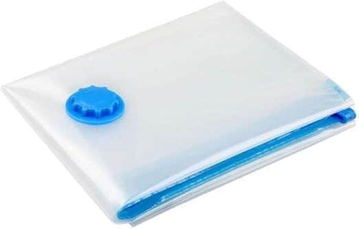 Vacuum Storage Bag, Clear with Blue Valve, Space-Saving Compression Bag for Clothes and Bedding (5)