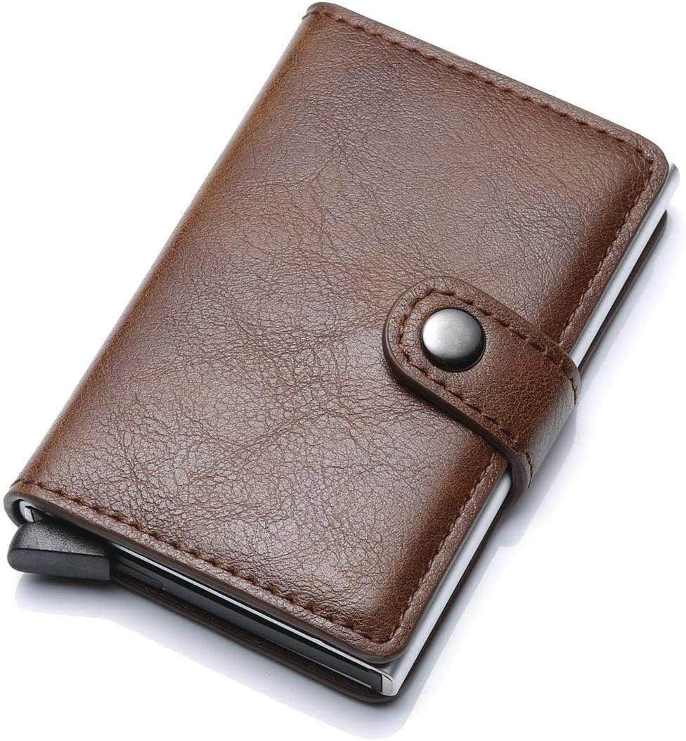Sausiry anti-theft RFID Wallet Credit Card Wallet Card & ID Cases Purse Money Cash Holder - brown
