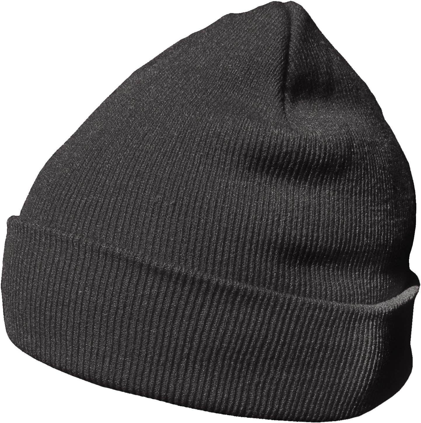 DonDon Men's Hat Women's Winter Hat Beanie Classic Design, Basalt grey, One Size