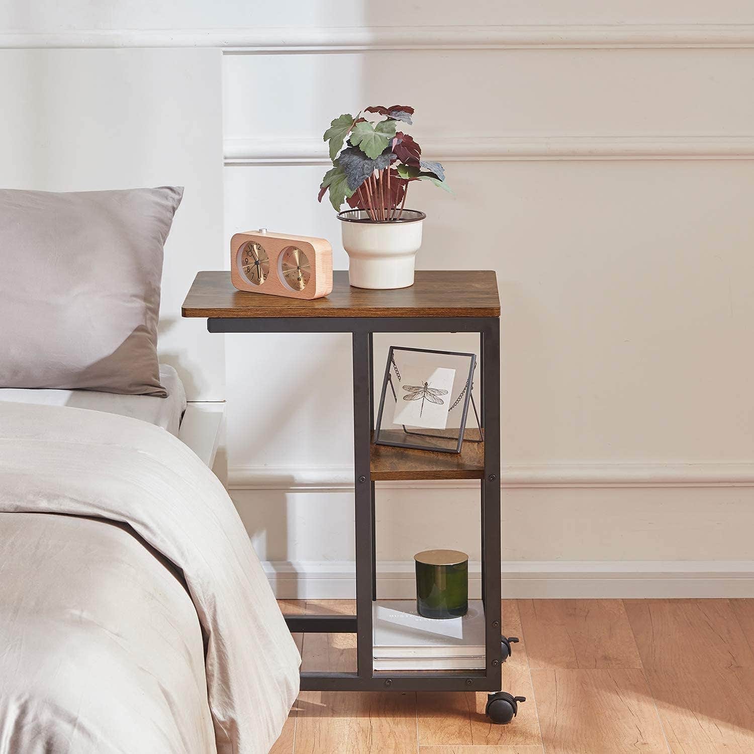 Woodx Side C Table Snack End Tables for Living Room