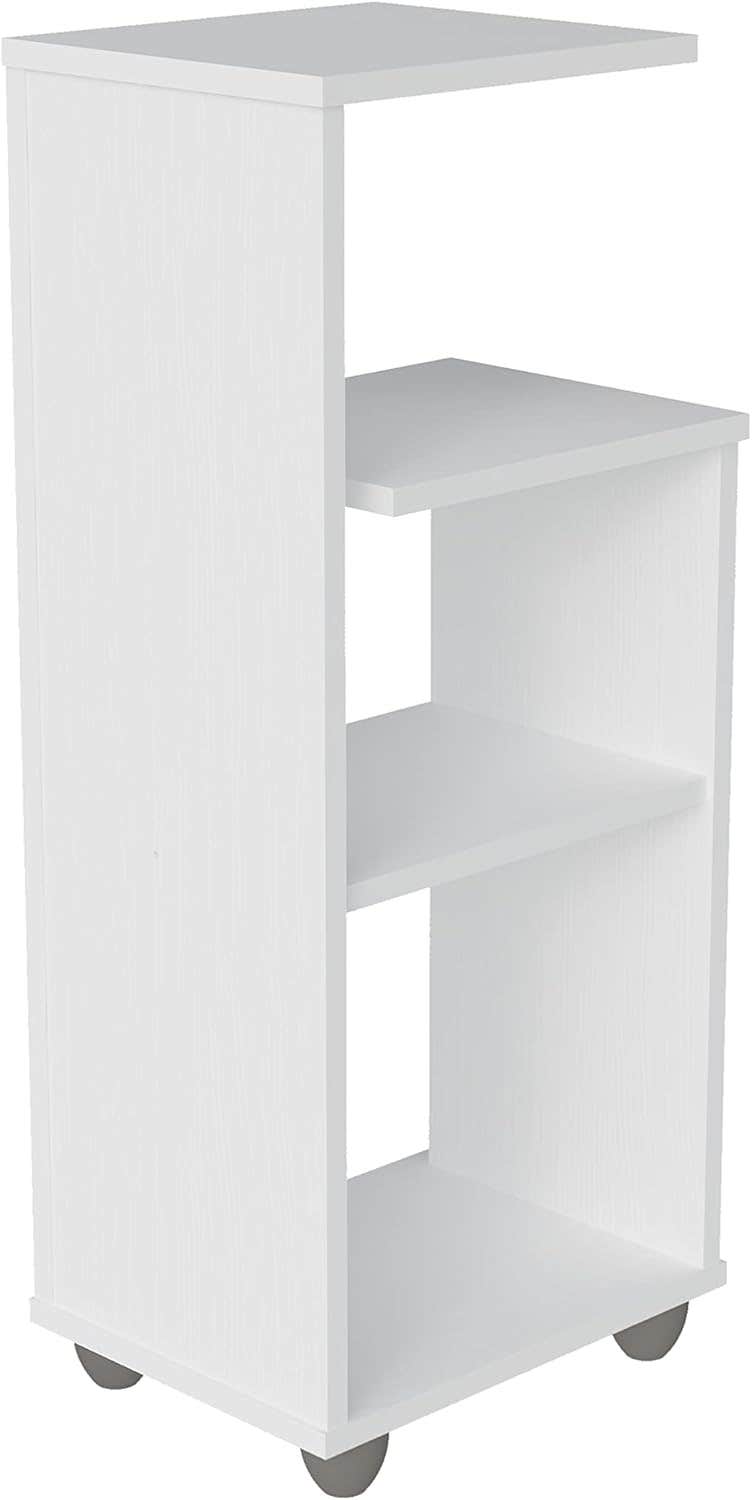 Artely Bis End Table, White - W 33 cm x D 25 cm x H 78.5 cm