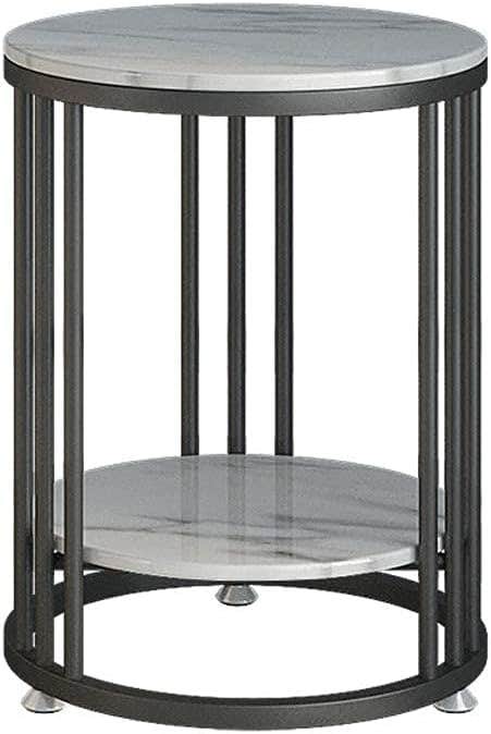 Round Black Marble Coffee Table - Nordic Style - XiYou - 60cm