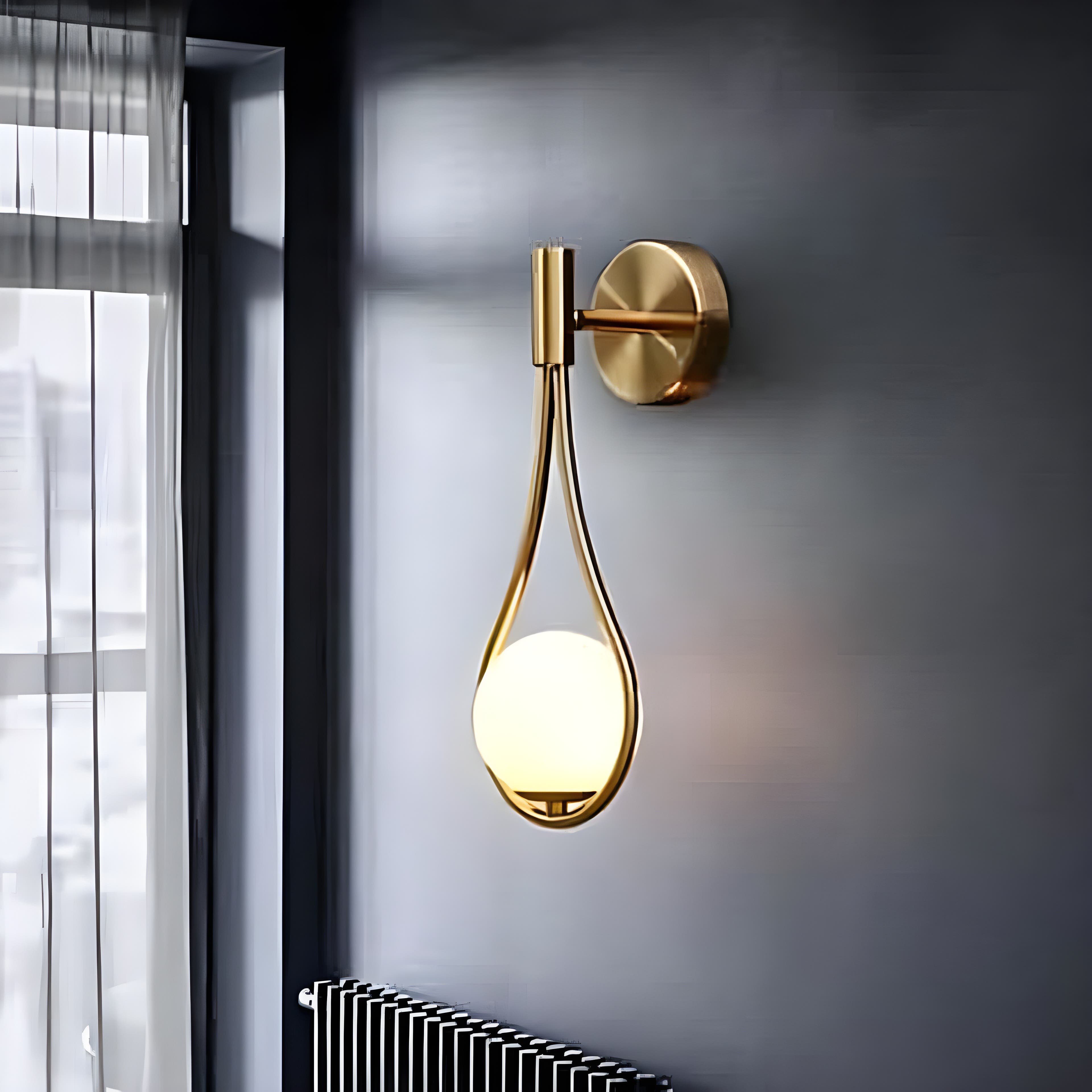 Generic Gold Plastic Chandelier | Decorative Art Deco Style | 16x40cm | Mounting Hardware