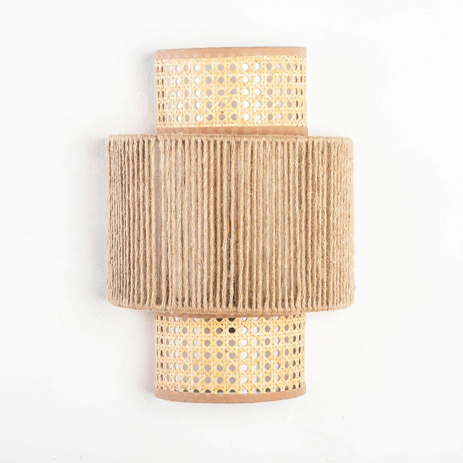 Mishkah Lighting Ablic Rattan 1 Bulb Beige Chandelier
