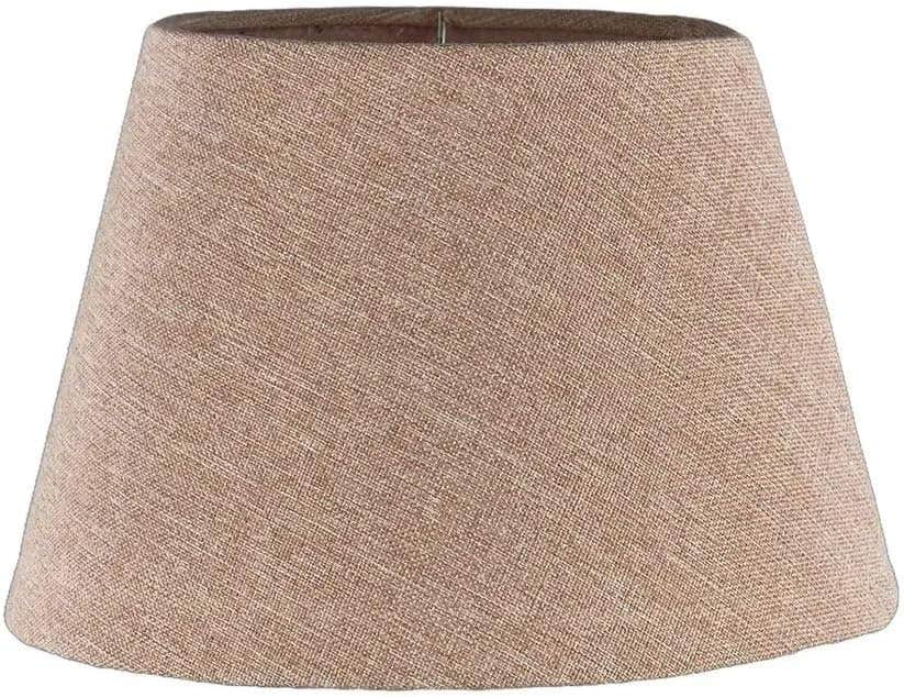 Modern Beige Burlap Lampshade by Mishkah Lighting - Conical Shape