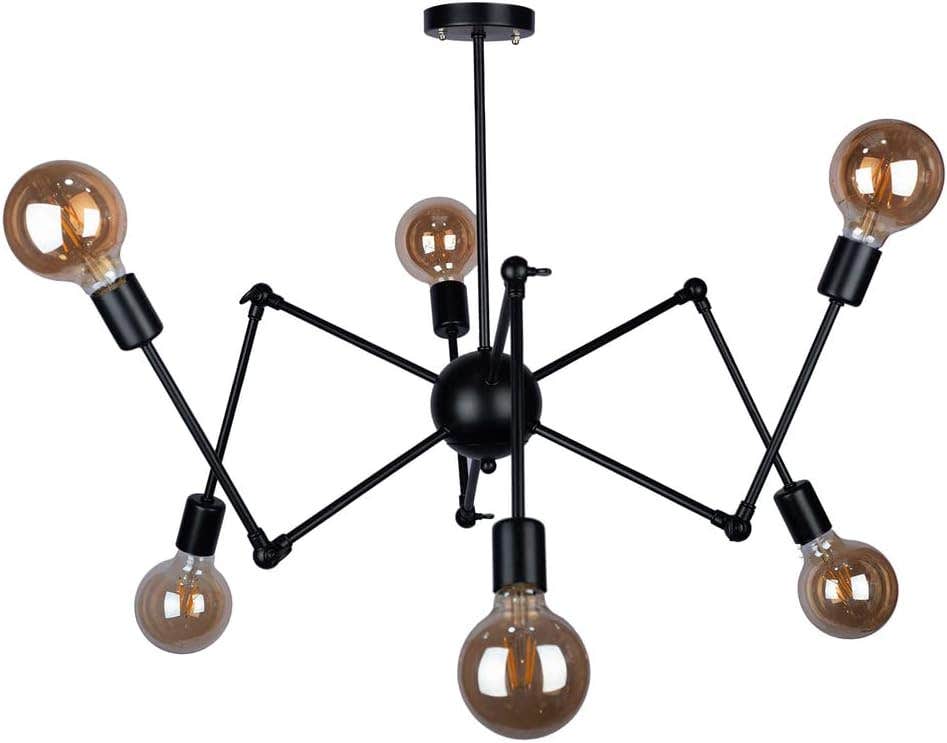 RL-DC-016 Black 50x50 Ceiling Lamp