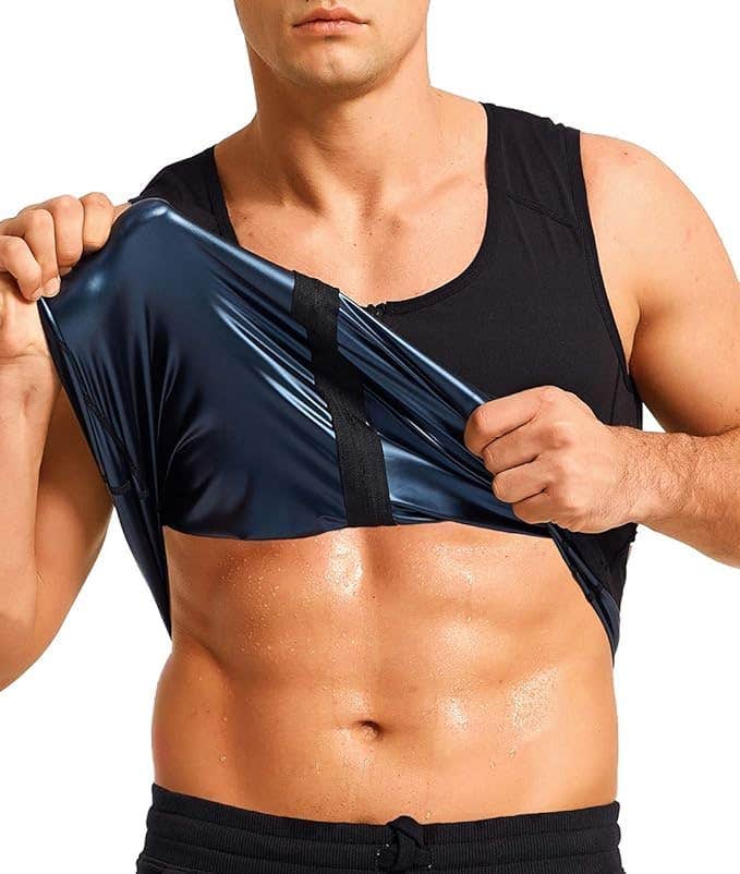 EBASKT Sauna Body Shaper Top - Size S/M - Moisture-Wicking Fabric