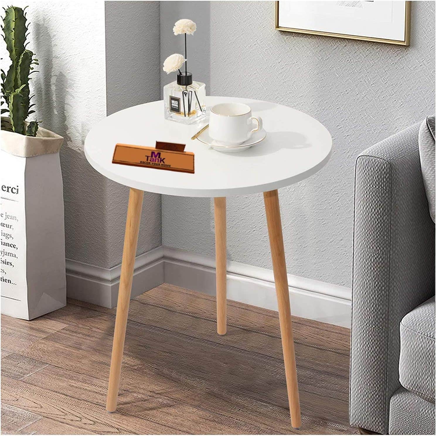 MTANK Wood Nesting Coffee Tables Modern Decor Side Table End Table Stool Side Corner Table Sofa Side Table for Home and Office