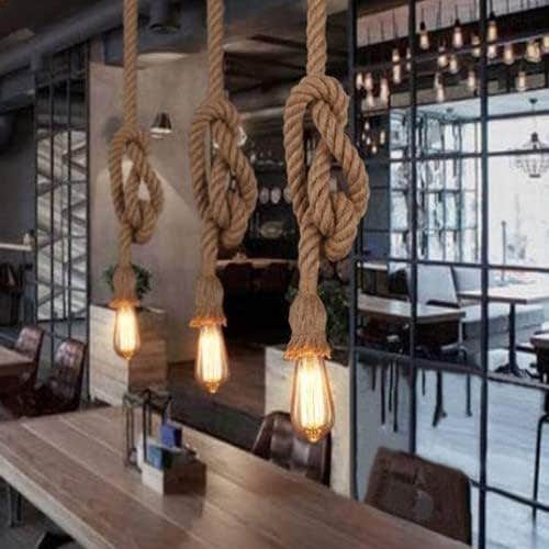 Iunit Rustic Rope Pendant Lamp 1.50 Meters