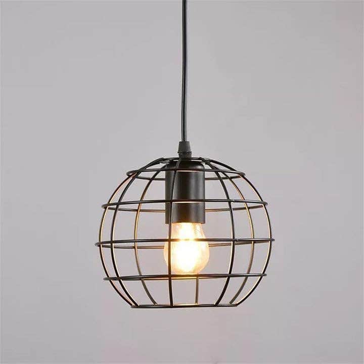 Mushkah Lighting Industrial Hanging Cage Lights__
