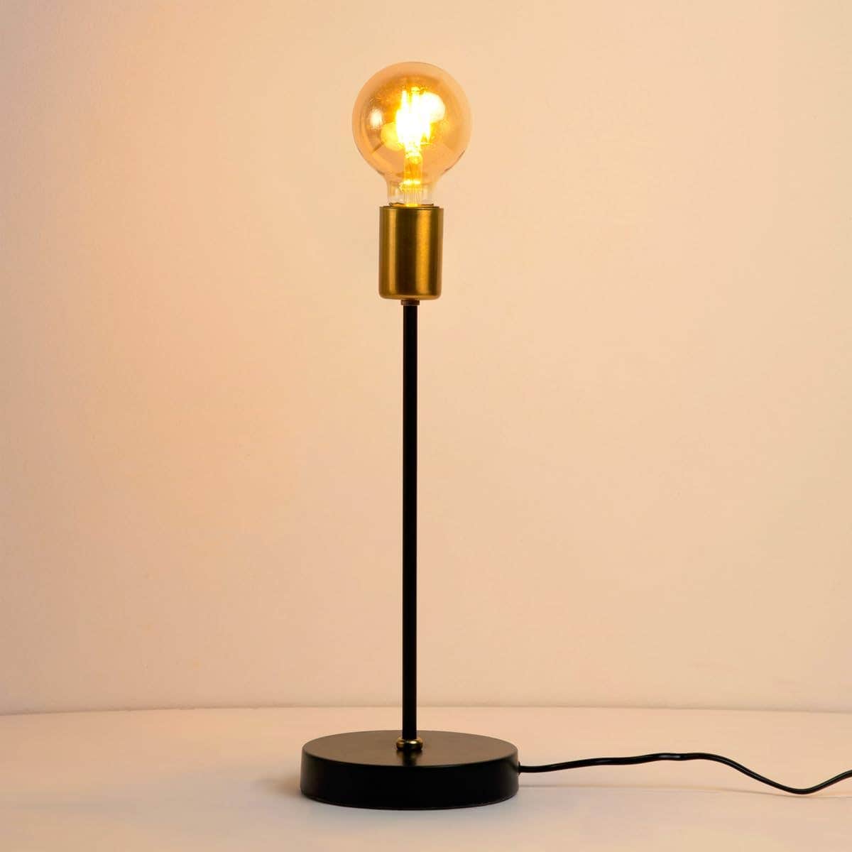 Atlego Lamp 1 Bulb Black