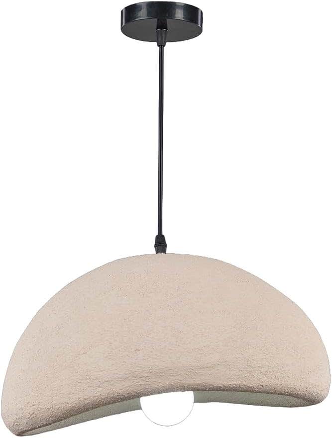 Nagafa Shop Luna Fiberglass Beige Chandelier - Modern Lightweight Design