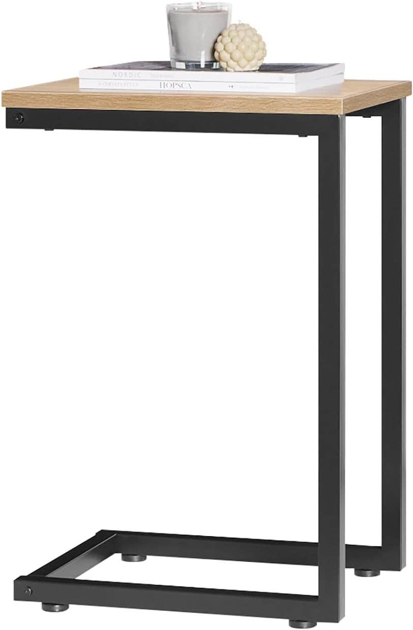 SoBuy Modern Off-White C-Shape Side Table - 20kg Capacity